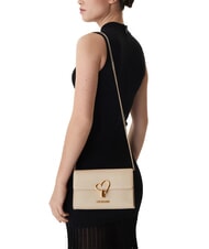LOVE MOSCHINO HEART TURNLOCK Bolso de hombro peque&ntilde;o Marfil - Bolsos Mujer - 5