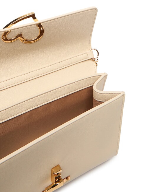 HEART TURNLOCK Bolso de hombro peque&ntilde;o Marfil - Bolsos Mujer