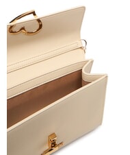 LOVE MOSCHINO HEART TURNLOCK Bolso de hombro peque&ntilde;o Marfil - Bolsos Mujer - 6