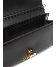 LOVE MOSCHINO HEART TURNLOCK Bolso de hombro peque&ntilde;o negro - Bolsos Mujer - 5