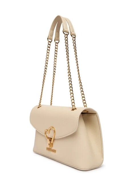 HEART TURNLOCK Bolso de hombro convertible Marfil - Bolsos Mujer
