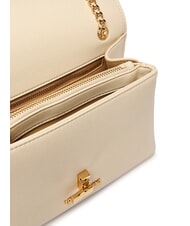 LOVE MOSCHINO HEART TURNLOCK Bolso de hombro convertible Marfil - Bolsos Mujer - 6