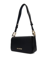 LOVE MOSCHINO JEWEL Bolso de hombro con solapa negro - Bolsos Mujer - 2