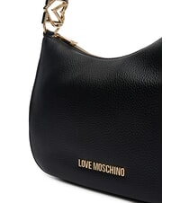 LOVE MOSCHINO JEWEL Bolso de hombro negro - Bolsos Mujer - 3