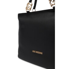 LOVE MOSCHINO JEWEL Bolso de hombro negro - Bolsos Mujer - 3