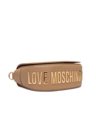 LOVE MOSCHINO GIANT Bolso de hombro con solapa beige - Bolsos Mujer - 5