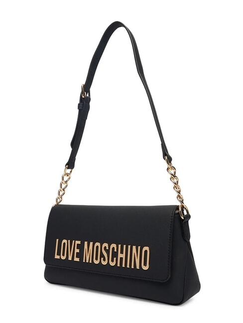 BOLD LOVE Bolso de hombro con inserci&oacute;n de cadena negro - Bolsos Mujer