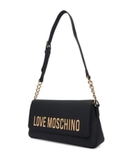 LOVE MOSCHINO BOLD LOVE Bolso de hombro con inserci&oacute;n de cadena negro - Bolsos Mujer - 2