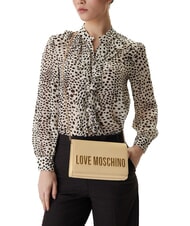 LOVE MOSCHINO SMART DAILY Bolso de mano con correa de cadena para el hombro manteca - Bolsos Mujer - 5