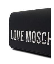 LOVE MOSCHINO SMART DAILY Bolso de mano con correa de cadena para el hombro laca negra - Bolsos Mujer - 3