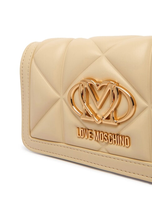 EMBOSSED Mini bolso de hombro de metal manteca - Carteras Mujer