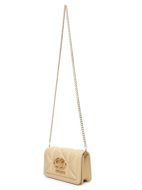 EMBOSSED Mini bolso de hombro de metal manteca - Carteras Mujer