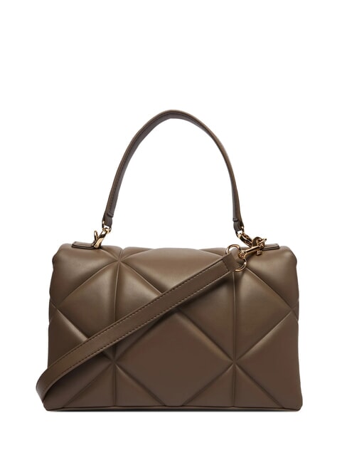 EMBOSSED Bolso malet&iacute;n con bandolera lodo - Bolsos Mujer