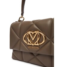 LOVE MOSCHINO EMBOSSED Bolso malet&iacute;n con bandolera lodo - Bolsos Mujer - 4