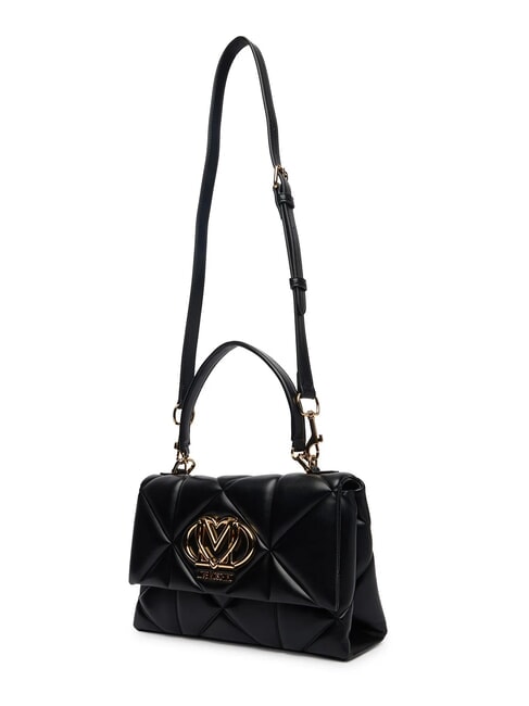 EMBOSSED Bolso malet&iacute;n con bandolera negro - Bolsos Mujer