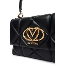 LOVE MOSCHINO EMBOSSED Bolso malet&iacute;n con bandolera negro - Bolsos Mujer - 4