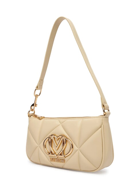 EMBOSSED Bolso de hombro peque&ntilde;o manteca - Bolsos Mujer