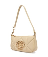 LOVE MOSCHINO EMBOSSED Bolso de hombro peque&ntilde;o manteca - Bolsos Mujer - 2