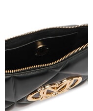 LOVE MOSCHINO EMBOSSED Bolso de hombro peque&ntilde;o negro - Bolsos Mujer - 6