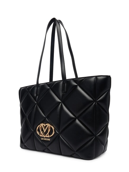 EMBOSSED Bolso de compras de hombro negro - Bolsos Mujer