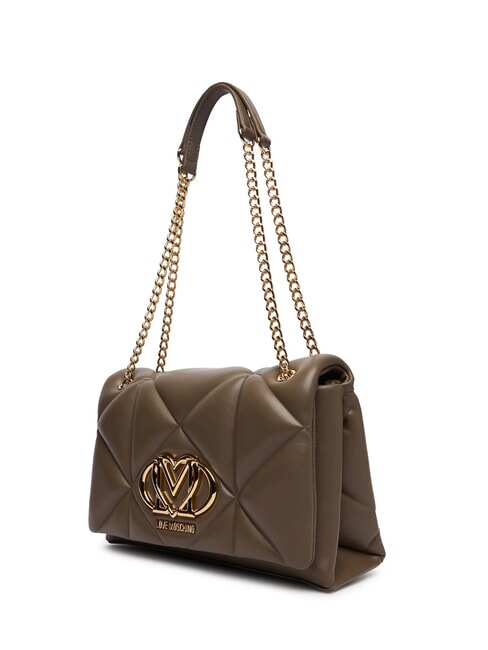 EMBOSSED Bolso de hombro convertible lodo - Bolsos Mujer