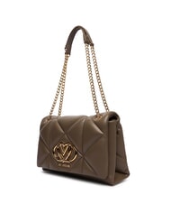 LOVE MOSCHINO EMBOSSED Bolso de hombro convertible lodo - Bolsos Mujer - 2