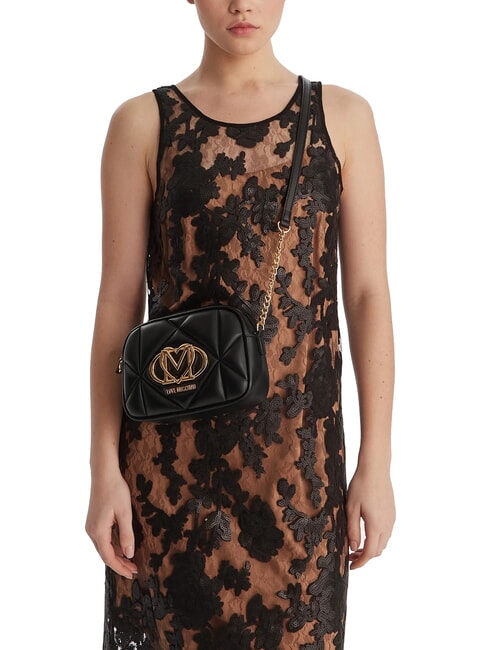 EMBOSSED Bolsa para estuche de c&aacute;mara negro - Bolsos Mujer