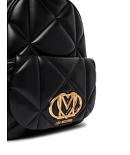 LOVE MOSCHINO EMBOSSED Mochila con bolsillo negro - Bolsos Mujer - 4