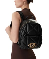 LOVE MOSCHINO EMBOSSED Mochila con bolsillo negro - Bolsos Mujer - 5