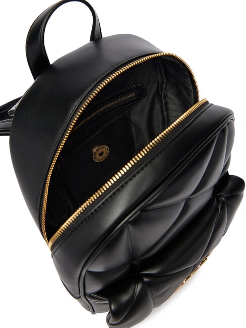 EMBOSSED Mochila con bolsillo negro - Bolsos Mujer