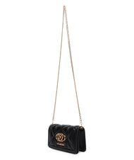LOVE MOSCHINO EMBOSSED Mini bolso de hombro de metal negro - Carteras Mujer - 3