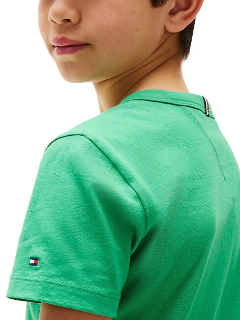 TH KIDS Camiseta de algod&oacute;n de manga corta verde radiante - Camiseta ni&ntilde;o