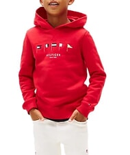 TOMMY HILFIGER TH KIDS Sudadera con capucha y bordado de bandera rojo primario - Sudadera Beb&eacute; - 3