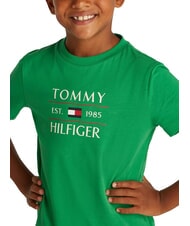 TOMMY HILFIGER TH KIDS Camiseta con estampado maxi logo verde radiante - Camiseta ni&ntilde;o - 3