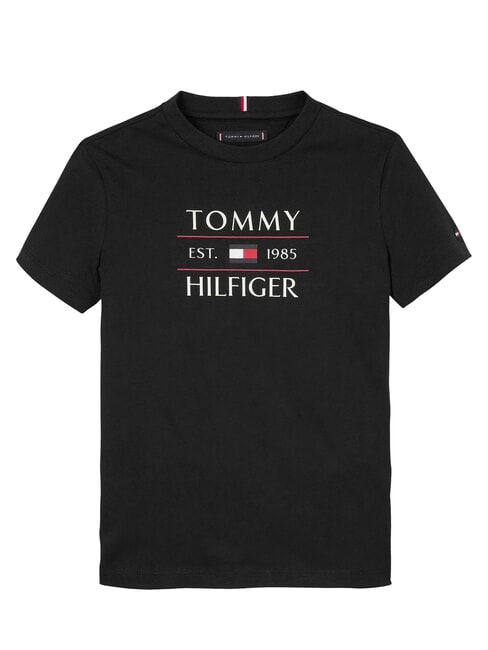 TH KIDS Camiseta con estampado maxi logo negro - Camiseta ni&ntilde;o