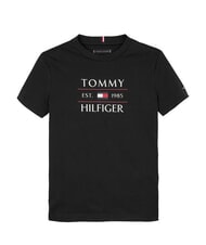 TOMMY HILFIGER TH KIDS Camiseta con estampado maxi logo negro - Camiseta ni&ntilde;o - 4