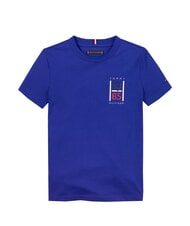 TOMMY HILFIGER TH KIDS Camiseta de manga corta para ni&ntilde;os cu&ntilde;a azul - Camiseta ni&ntilde;o - 4