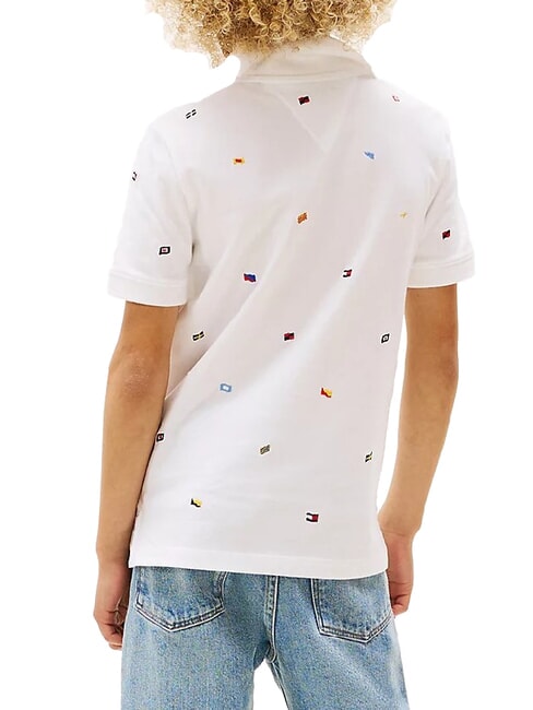 TH KIDS Polo infantil de manga corta con bordado blanco - Camiseta ni&ntilde;o