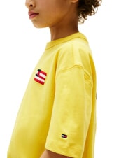 TOMMY HILFIGER TH KIDS Camiseta de manga corta con bandera carambola amarilla - Camiseta ni&ntilde;o - 3