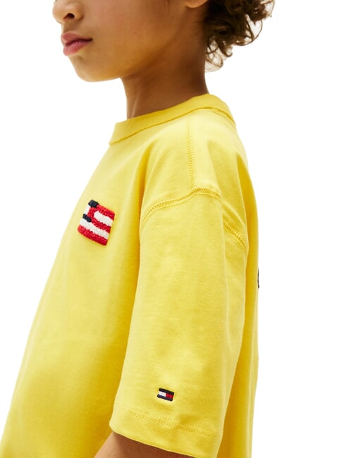 TH KIDS Camiseta de manga corta con bandera carambola amarilla - Camiseta ni&ntilde;o