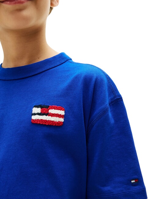 TH KIDS Camiseta de manga corta con bandera cu&ntilde;a azul - Camiseta ni&ntilde;o