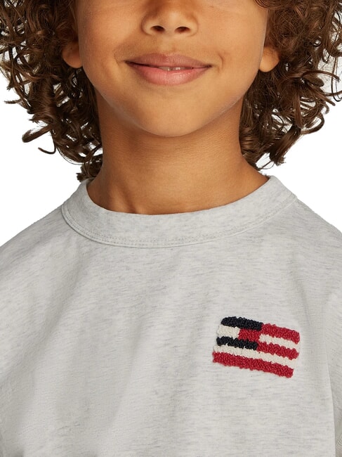 TH KIDS Camiseta de manga corta con bandera brezo blanco como la nieve - Camiseta ni&ntilde;o