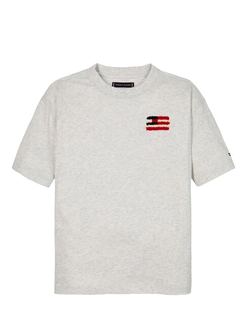 TH KIDS Camiseta de manga corta con bandera brezo blanco como la nieve - Camiseta ni&ntilde;o