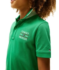 TOMMY HILFIGER TH KIDS Polo de manga corta para ni&ntilde;os verde radiante - Camiseta ni&ntilde;o - 2