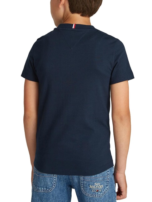 TH KIDS Camiseta de manga corta con logo bordado Marina de noche oscura - Camiseta ni&ntilde;o