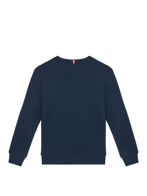 TH KIDS Sudadera de cuello redondo con parche de logo Marina de noche oscura - Sudadera Beb&eacute;