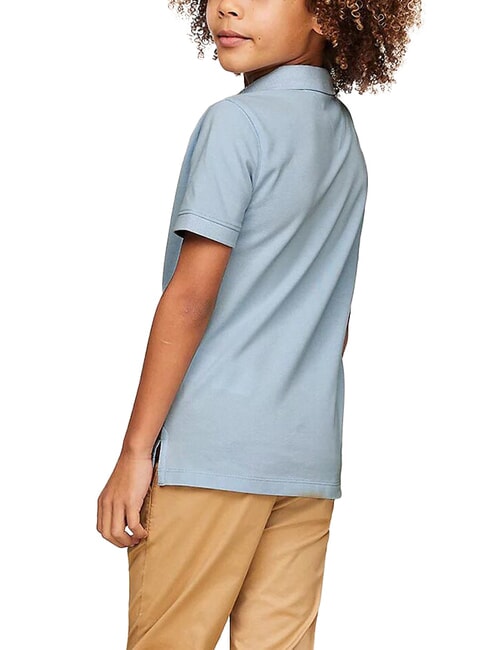 TH KIDS Polo de algod&oacute;n de manga corta azul ventoso - Camiseta ni&ntilde;o