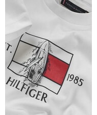 TOMMY HILFIGER TH KIDS Camiseta de manga corta con estampado blanco - Camiseta ni&ntilde;o - 4