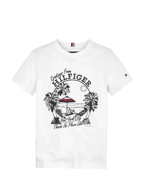 TH KIDS Camiseta de manga corta con estampado blanco - Camiseta ni&ntilde;o