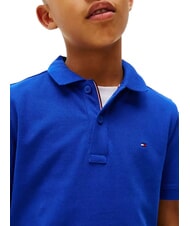 TOMMY HILFIGER TH KIDS Polo de algod&oacute;n de manga corta cu&ntilde;a azul - Camiseta ni&ntilde;o - 3